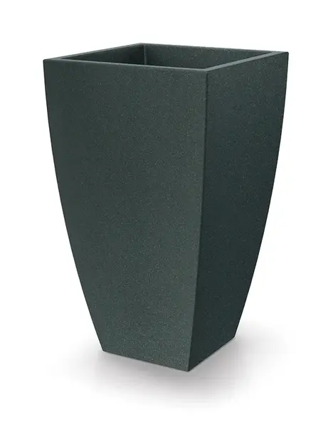 Ethick Květináč MOODA SQUARE 40 cm, černý granit