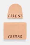 Čepice a šála Guess oranžová barva, GFBOXW P4402