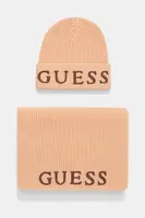 Čepice a šála Guess oranžová barva, GFBOXW P4402