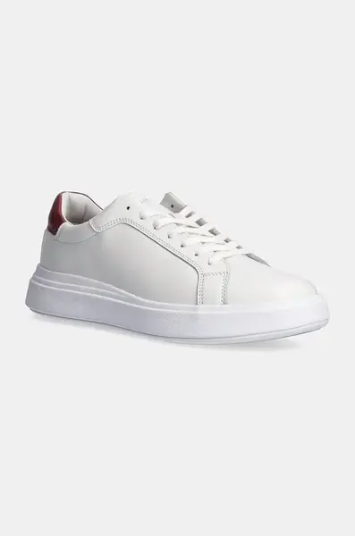 Kožené tenisky Calvin Klein LOW TOP LACE UP LTH