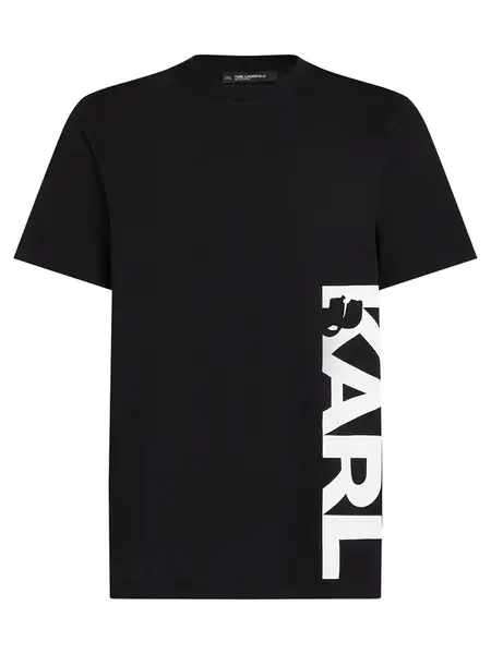 Karl Lagerfeld Tričko  čierna / biela