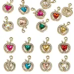 10Pcs UV Plating Alloy Pendants