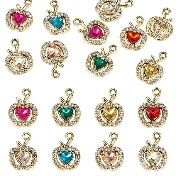 10Pcs UV Plating Alloy Pendants