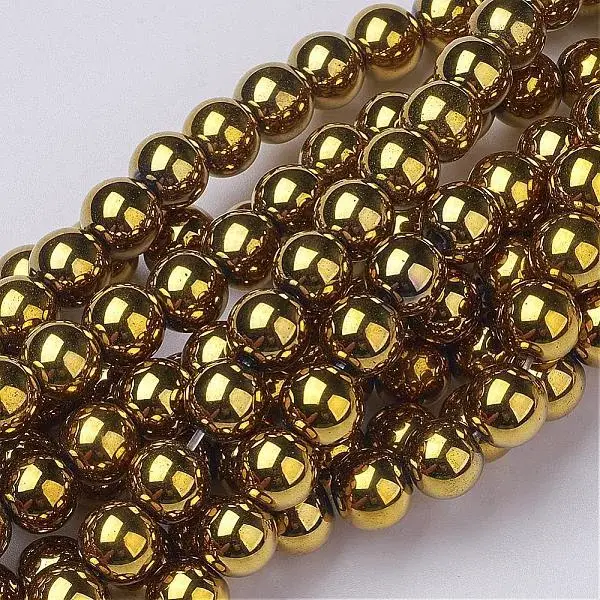 Non-Magnetic Synthetic Hematite Beads Strands
