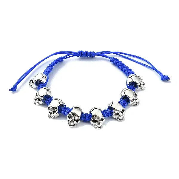 Adjustable Alloy Braided Beads Bracelets