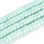 AB Color Plated Opaque Glass Beads Strands
