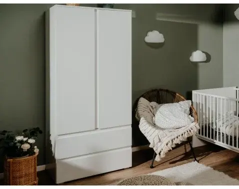 Šatníková skriňa Image, 80 cm, biela%