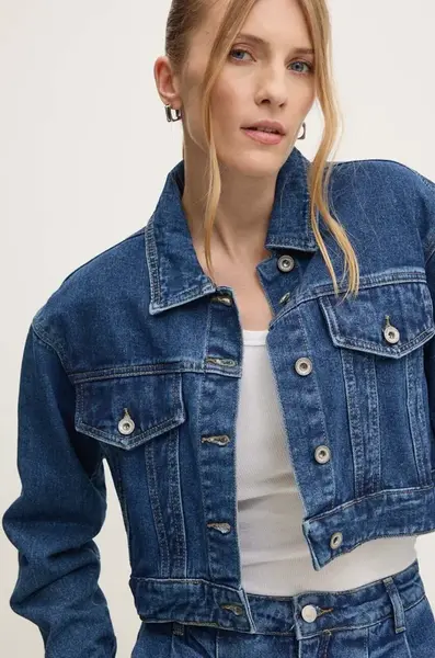 Džínová bunda Answear.LAB dámská, přechodná, oversize