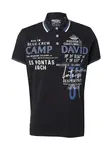 CAMP DAVID Tričko  zafírová / čierna / biela