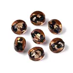 Handmade Silver Foil Glass Beads