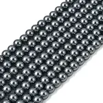 Eco-Friendly Dyed Glass Pearl Round Beads Strands