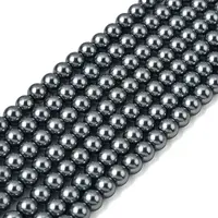 Eco-Friendly Dyed Glass Pearl Round Beads Strands