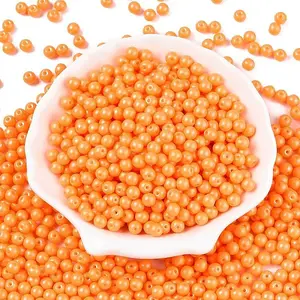 Opaque Baking Painted Glass Beads