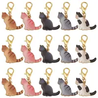 25Pcs 5 Styles Alloy Enamel Pendants Decoration