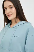 Bavlněná mikina Columbia dámská, s kapucí, hladká