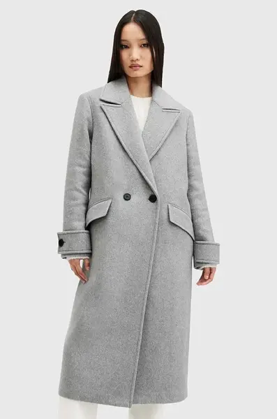 Kabát s příměsí vlny AllSaints MABEL COAT