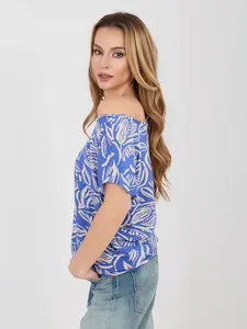 Tmavě modrá letní halenka