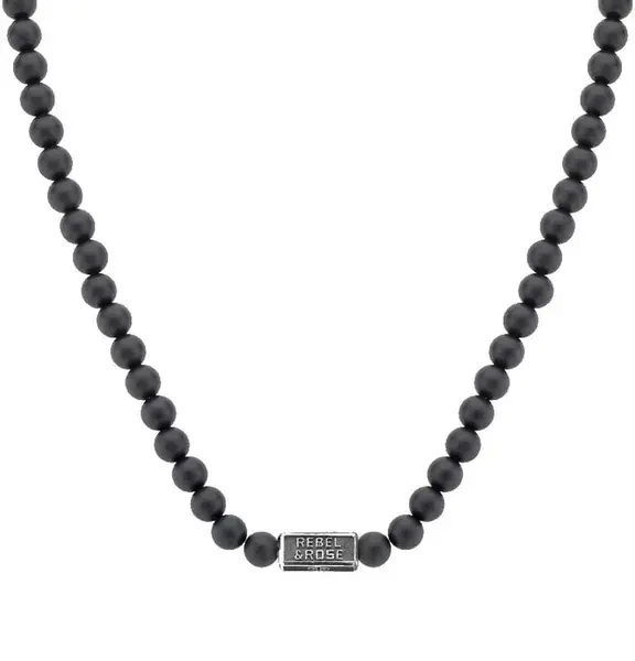 Rebel&Rose Korálkový náhrdelník Mad Panther RR-NL015-S-70