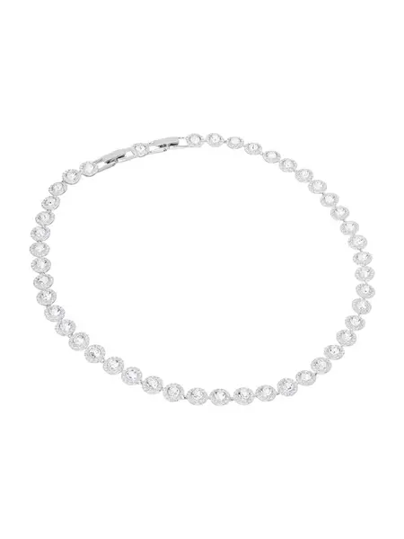 Swarovski Retiazka 'Una'  strieborná / priehľadná