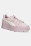Semišové sneakers boty Puma Karmen II fialová barva, 397457