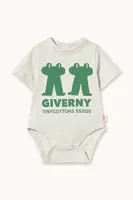 Bavlnené body pre bábätká Tinycottons FROG & FROG GRAPHIC BODY