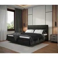 MID.YOU AMERICKÁ POSTEL, 160/200 cm, antracitová