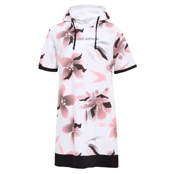 Russell Athletic DRESS HOODIE Dámské šaty, bílá, velikost