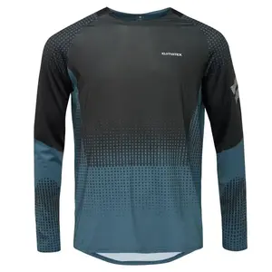 Klimatex TROY Pánské MTB triko s dlouhým rukávem, tmavě modrá, velikost