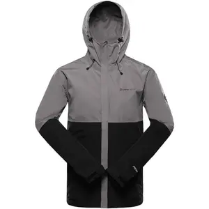 ALPINE PRO BORG Pánská bunda, šedá, velikost