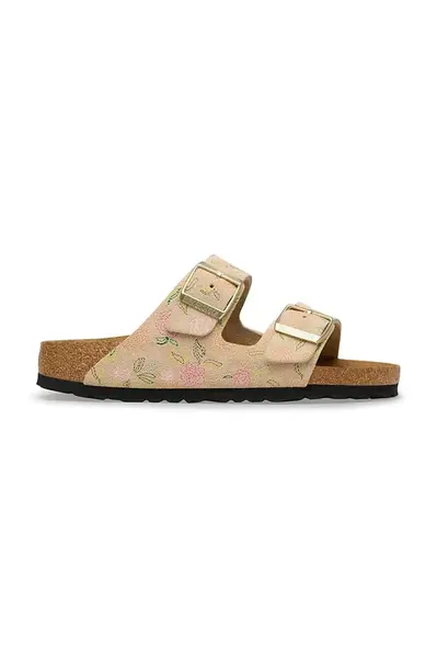 Semišové pantofle Birkenstock Arizona