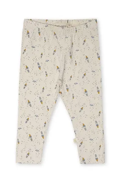 Dětské bavlněné legíny That's mine Elois béžová barva