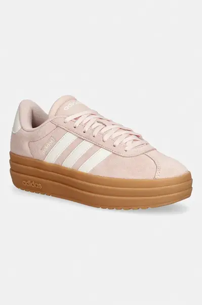 Semišové tenisky adidas VL Court Bold