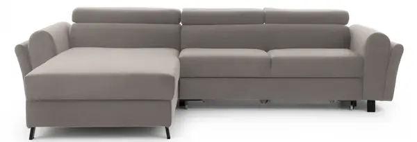 Rozkládací rohová sedací souprava mariall - tmavě šedá - inari 96 -