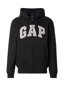 GAP Tepláková bunda  sivá / čierna / biela