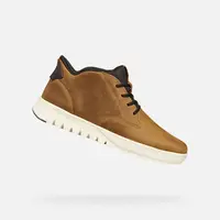 Light Brown Men's Ankle Boots Geox Flextride Plus - Mens