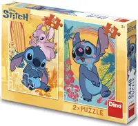 Puzzle 24+48 Zamilovaný Stitch - Neznámý