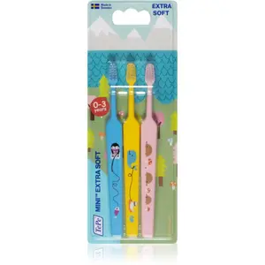 TePe Mini 0-3 year zubní kartáčky 3 ks