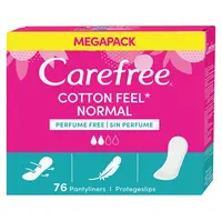 CAREFREE Slipové vložky s výtažkem z bavlny Cotton Varianta 76 kusů
