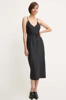 Šaty Calvin Klein černá barva, midi, K20K207566