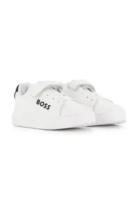BOSS Dětské kožené tenisky BOSS
