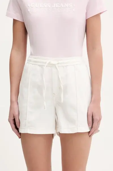 Guess Jeans šortky ženské bavlněné