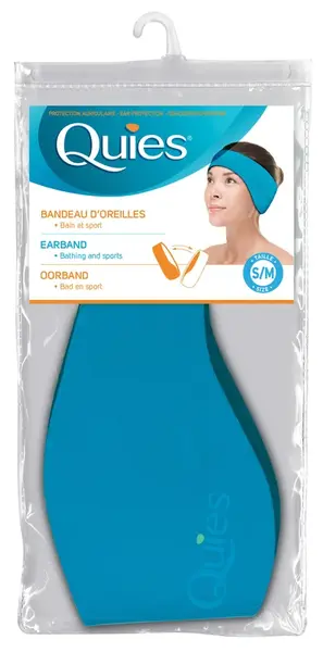 Quies NEOPRÉNOVÁ ČELENKA S/M (prekrytie uší, pri kúpaní a športe 1x1 ks)