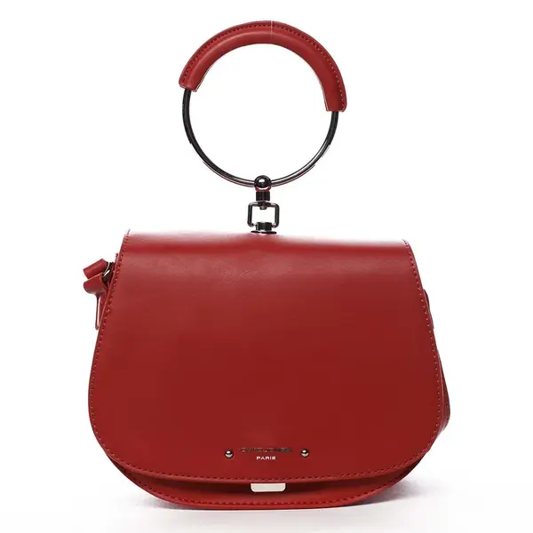 Dámská crossbody kabelka červená - David Jones Chevfi