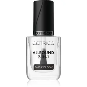 Catrice Allround podkladový a krycí lak na nehty 2 v 1 transparentní 10.5 ml