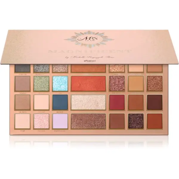 BPerfect Mrs Glam Magnificent Palette multifunkční paleta na obličej a oči 48 g