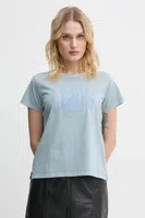 Bavlněné tričko Levi's dámské, modrá barva, A8804