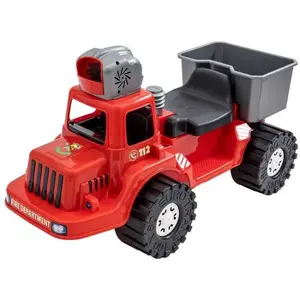 BAYO HASIČI Dětské odrážedlo s bublifukem, červená, velikost