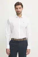 Bavlněná košile Tommy Hilfiger bílá barva, slim, s italským límcem, MW0MW37597