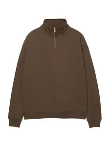 Pull&Bear Mikina  tmavohnedá