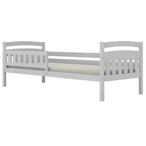 Posteľ Tosia štandard + zábrana 90x200 biela